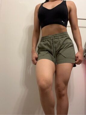 MY26 Anine Bing Cotton Green Shorts
